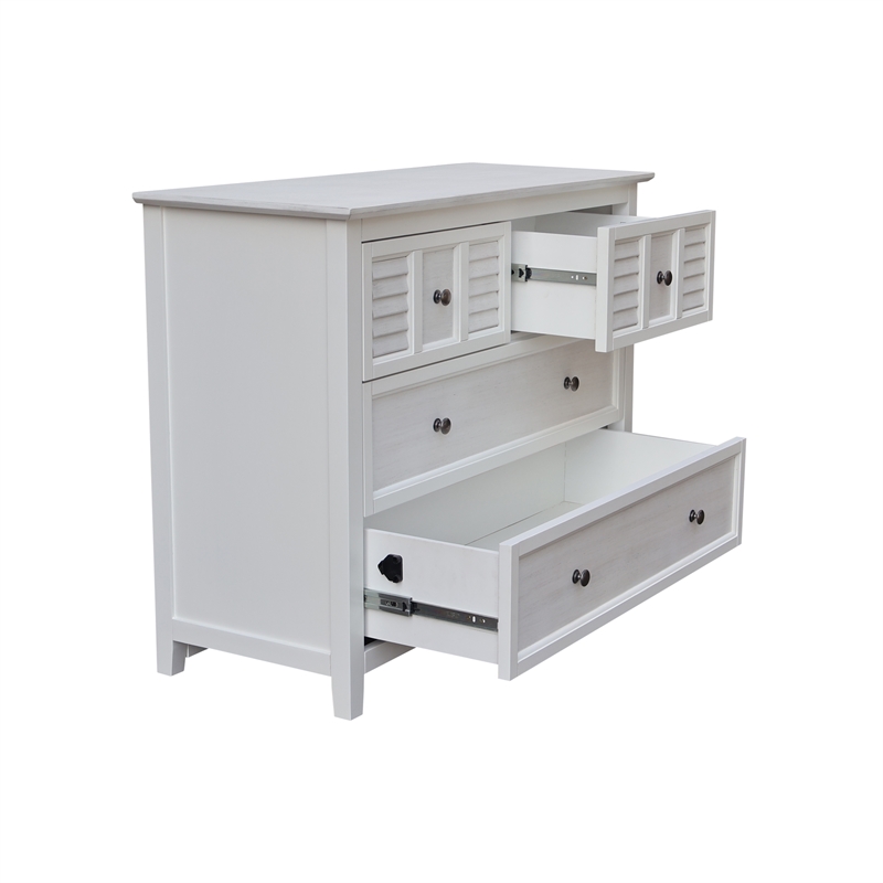 Nantucket Breeze Solid Wood Bedroom 4 Drawer Dresser