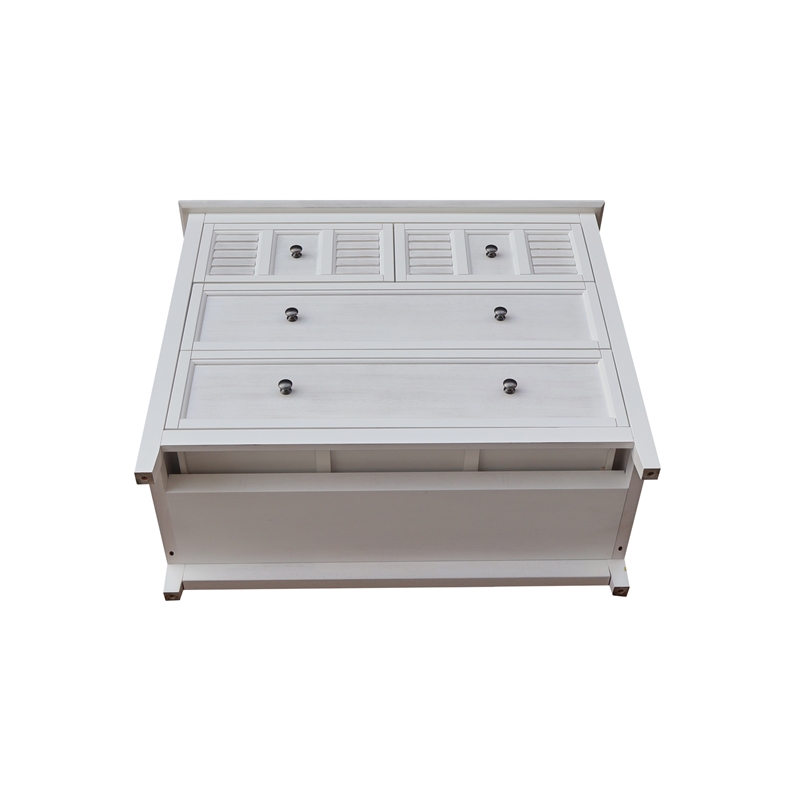Nantucket Breeze Solid Wood Bedroom 4 Drawer Dresser