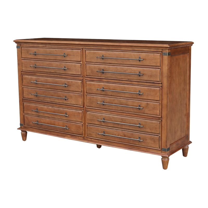 Willow Creek Solid Wood Bedroom 6 Drawer Dresser