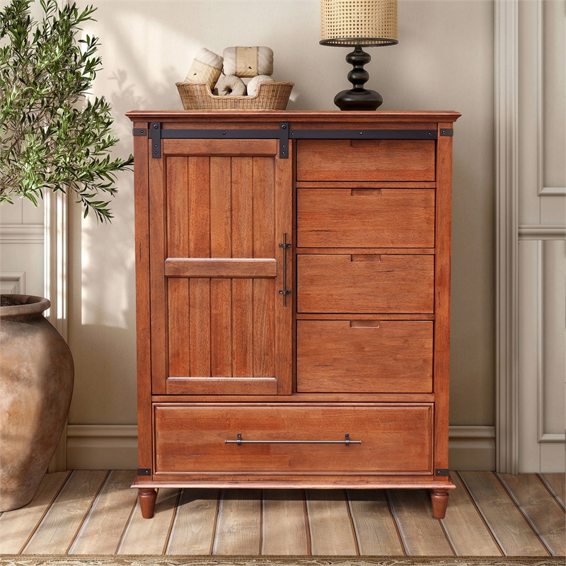 Willow Creek Solid Wood Bedroom 5 Drawer Dresser