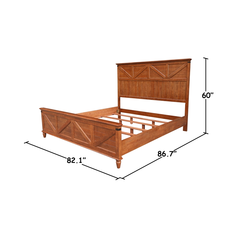 Willow Creek Solid Wood King Bed