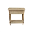 Solid Wood Narrow Side Table