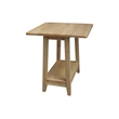 Solid Wood Square Drop Leaf Side Table