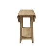Solid Wood Square Drop Leaf Side Table