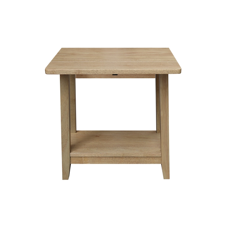 Solid Wood Square Drop Leaf Side Table