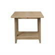 Solid Wood Square Drop Leaf Side Table