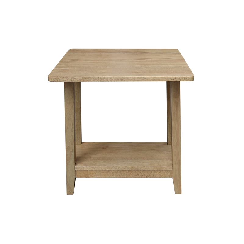 Solid Wood Square Drop Leaf Side Table
