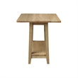 Solid Wood Square Drop Leaf Side Table