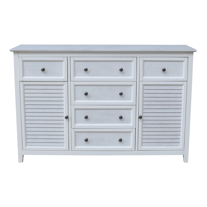 Nantucket Breeze Solid Wood Bedroom 6 Drawer Dresser