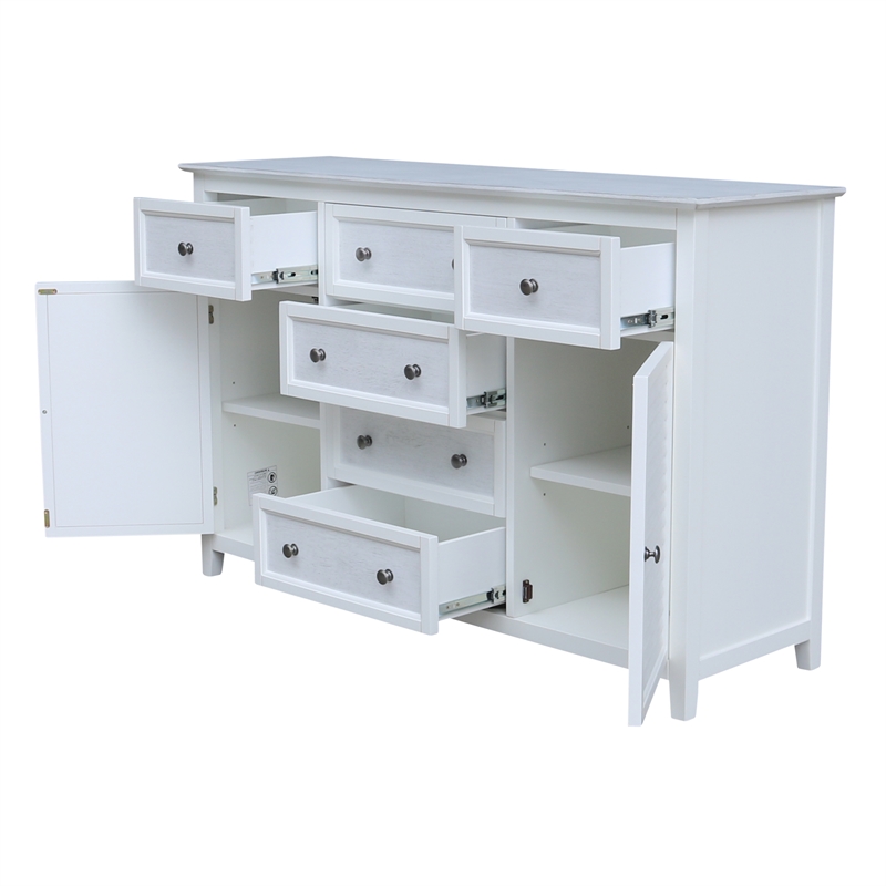 Nantucket Breeze Solid Wood Bedroom 6 Drawer Dresser