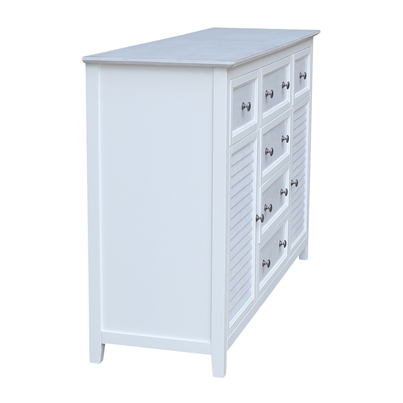 Nantucket Breeze Solid Wood Bedroom 6 Drawer Dresser