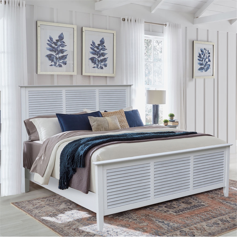 Nantucket Breeze Solid Wood Queen Bed