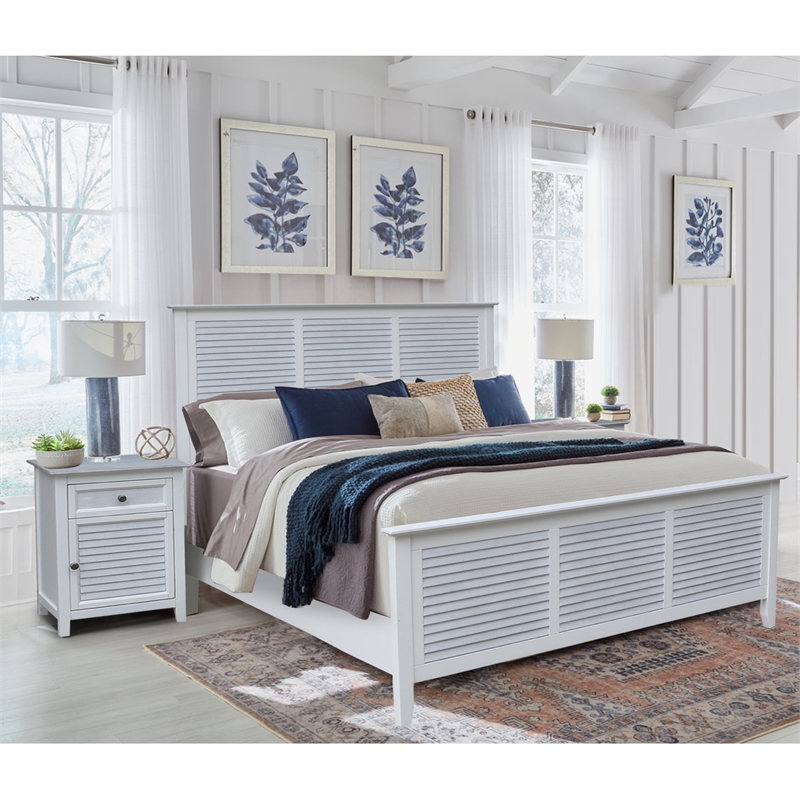Nantucket Breeze Queen Bedroom Set with Two Nightstands