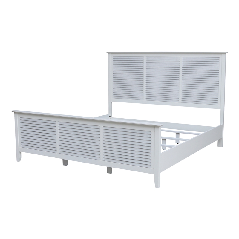 Nantucket Breeze Solid Wood King Bed