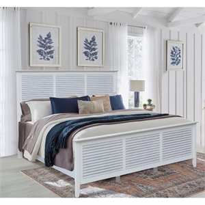 Nantucket Breeze Solid Wood King Bed