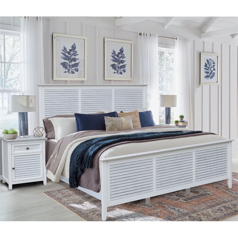 Nantucket Breeze King Bedroom Set with Two Nightstands