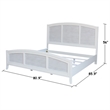 Nantucket Breeze Solid Wood King Bed