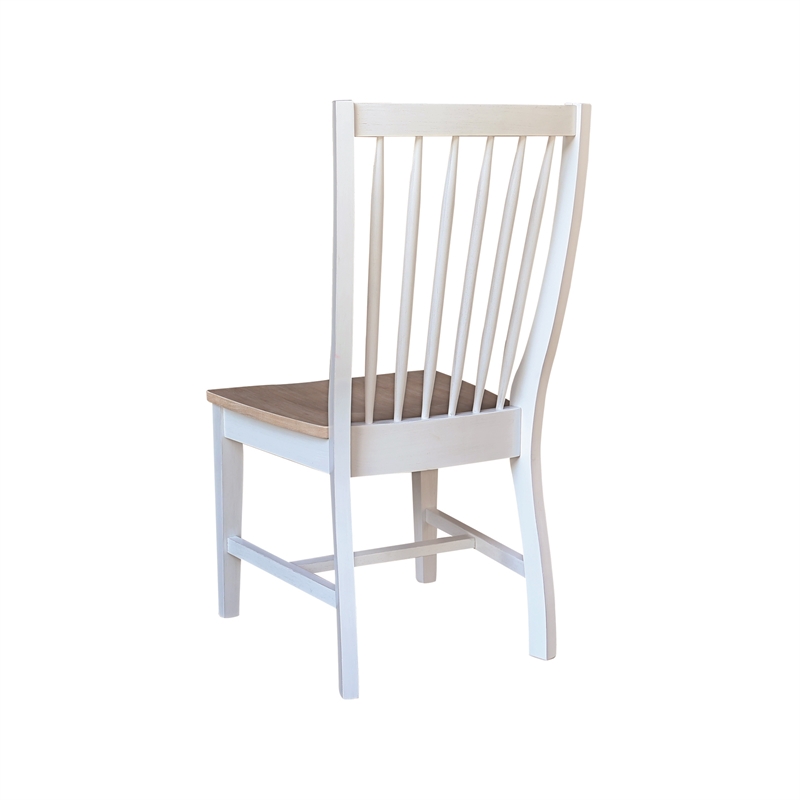International Concepts Set of Two Solid Wood Audrey Dining Chairs
