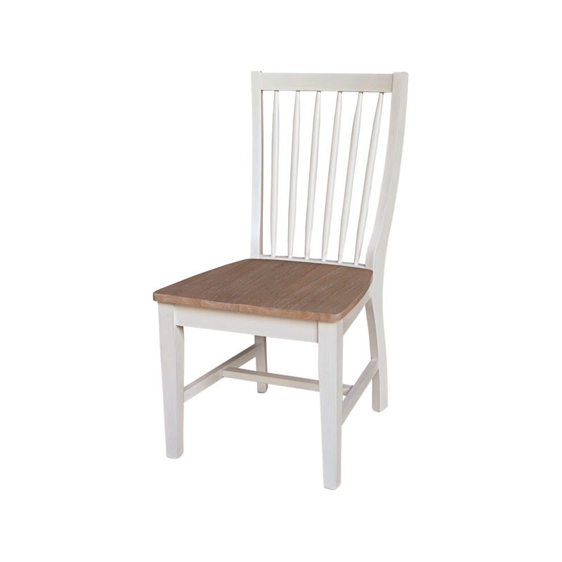 International Concepts Set of Two Solid Wood Audrey Dining Chairs