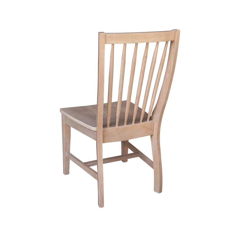 International Concepts Set of Two Solid Wood Audrey Dining Chairs