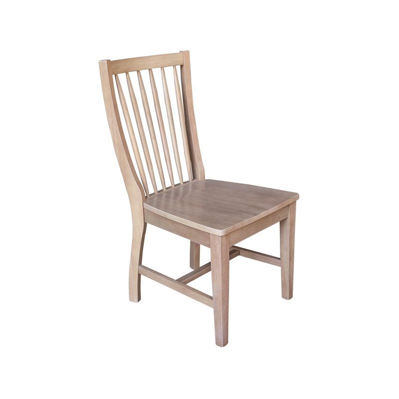 International Concepts Set of Two Solid Wood Audrey Dining Chairs