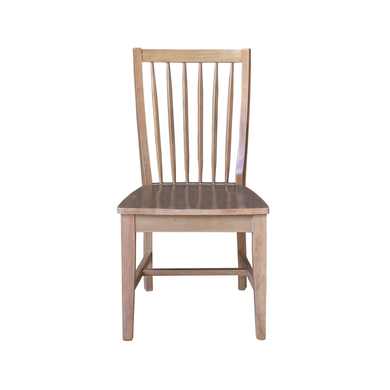 International Concepts Set of Two Solid Wood Audrey Dining Chairs