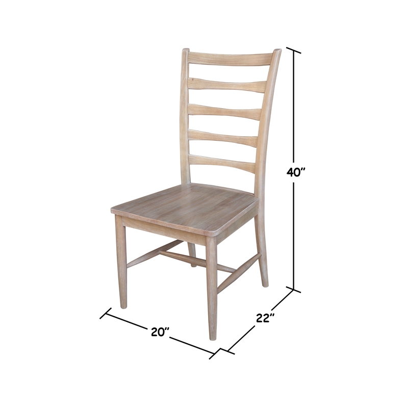 Set of Two Solid Wood Haven Dining Chairs