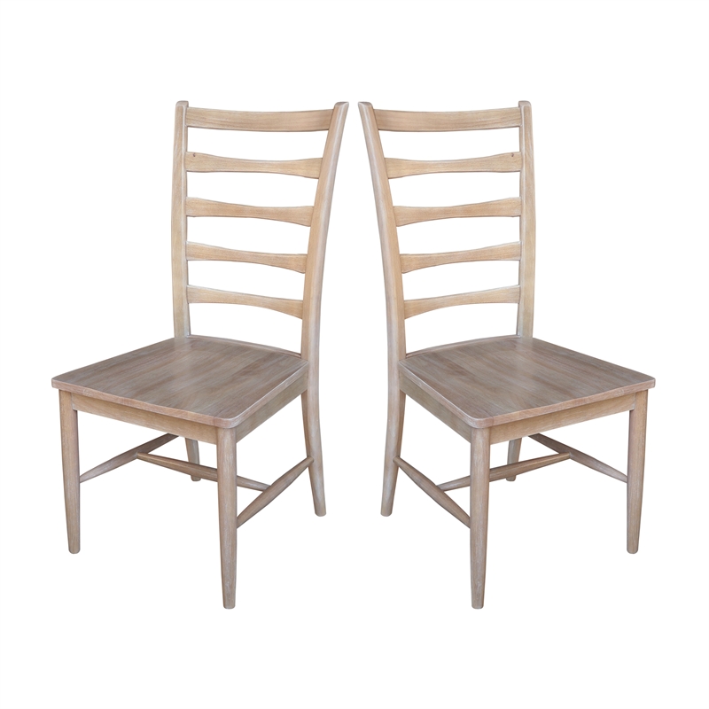 Set of Two Solid Wood Haven Dining Chairs