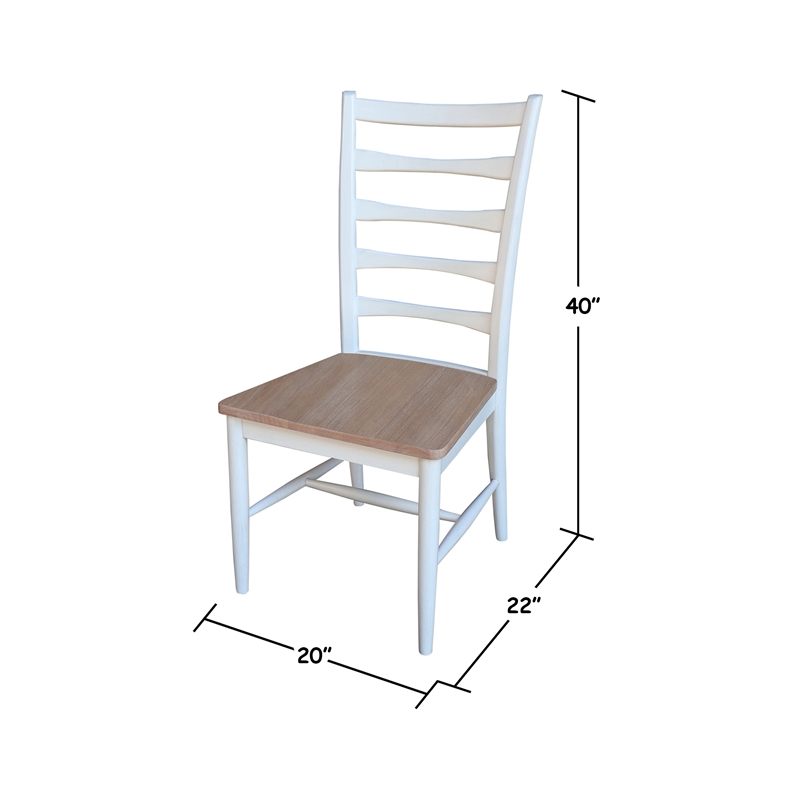 International Concepts Set of Two Solid Wood Haven Dining Chairs