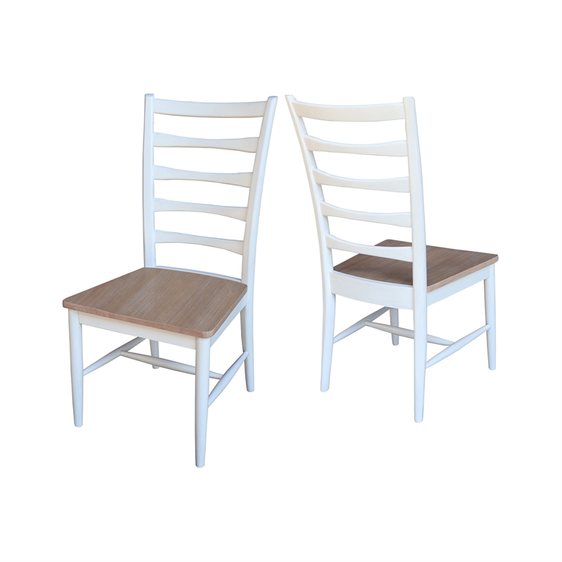 International Concepts Set of Two Solid Wood Haven Dining Chairs