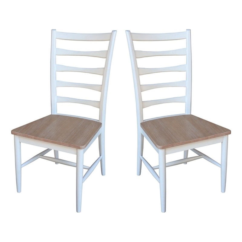International Concepts Set of Two Solid Wood Haven Dining Chairs