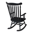 International Concepts Solid Wood Rocking Chair in Antique Black