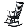 International Concepts Solid Wood Rocking Chair in Antique Black