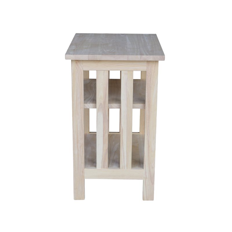 International Concepts Mission Printer Stand - Unfinished Natural