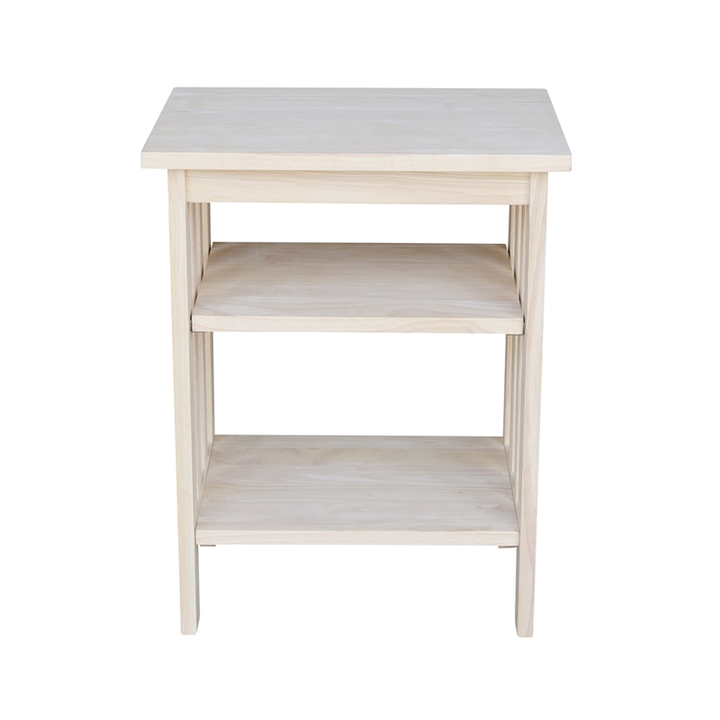International Concepts Mission Printer Stand - Unfinished Natural