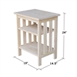 International Concepts Mission Printer Stand - Unfinished Natural