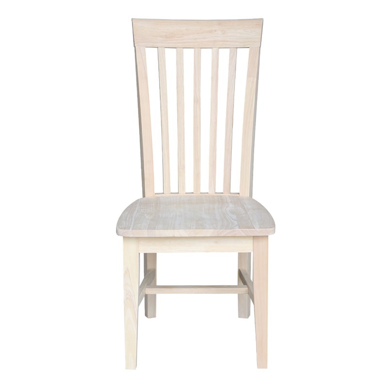International Concepts Unfinished Tall Mission  Dining Chair (Set of 2)