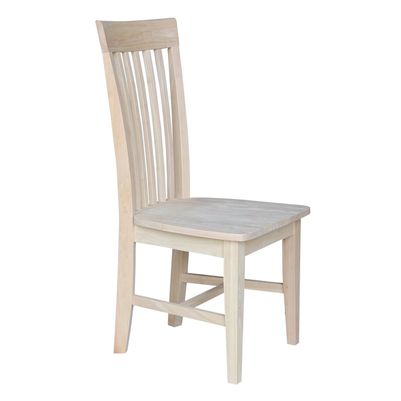 International Concepts Unfinished Tall Mission  Dining Chair (Set of 2)