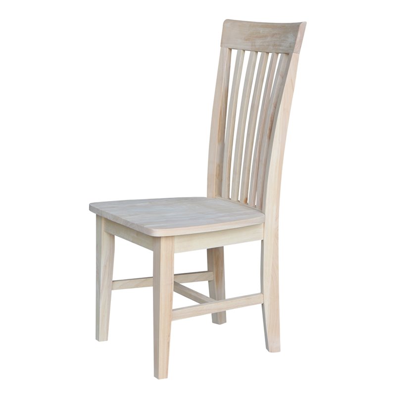 International Concepts Unfinished Tall Mission  Dining Chair (Set of 2)