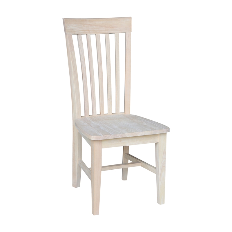 International Concepts Unfinished Tall Mission  Dining Chair (Set of 2)