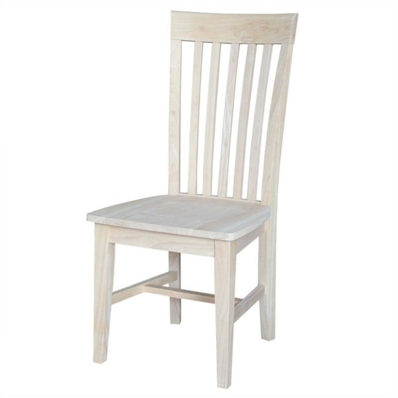 International Concepts Unfinished Tall Mission  Dining Chair (Set of 2)