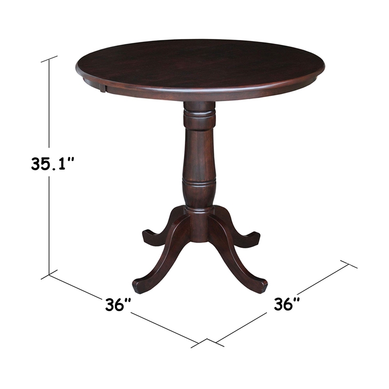 International Concepts Unfinished Square/Rectangular Counter Height Dining Table
