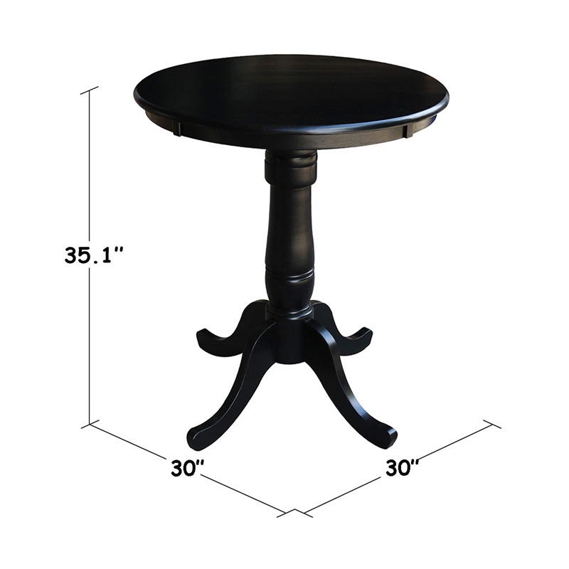 International Concepts Unfinished Square/Rectangular Bar Height Dining Table