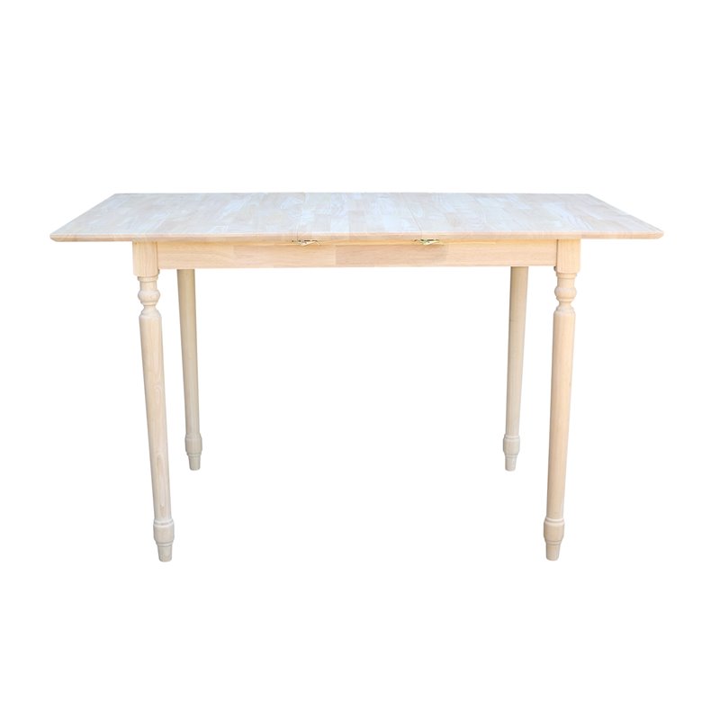 International Concepts Unfinished Turned Leg Counter Height Dining Table