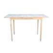 International Concepts Unfinished Turned Leg Counter Height Dining Table