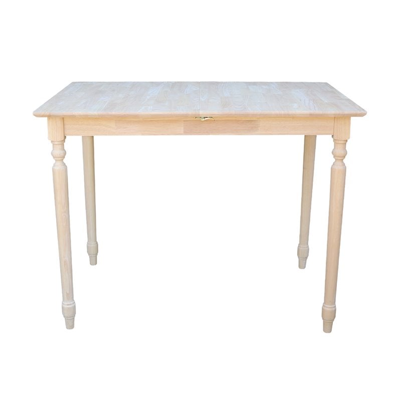 International Concepts Unfinished Turned Leg Counter Height Dining Table
