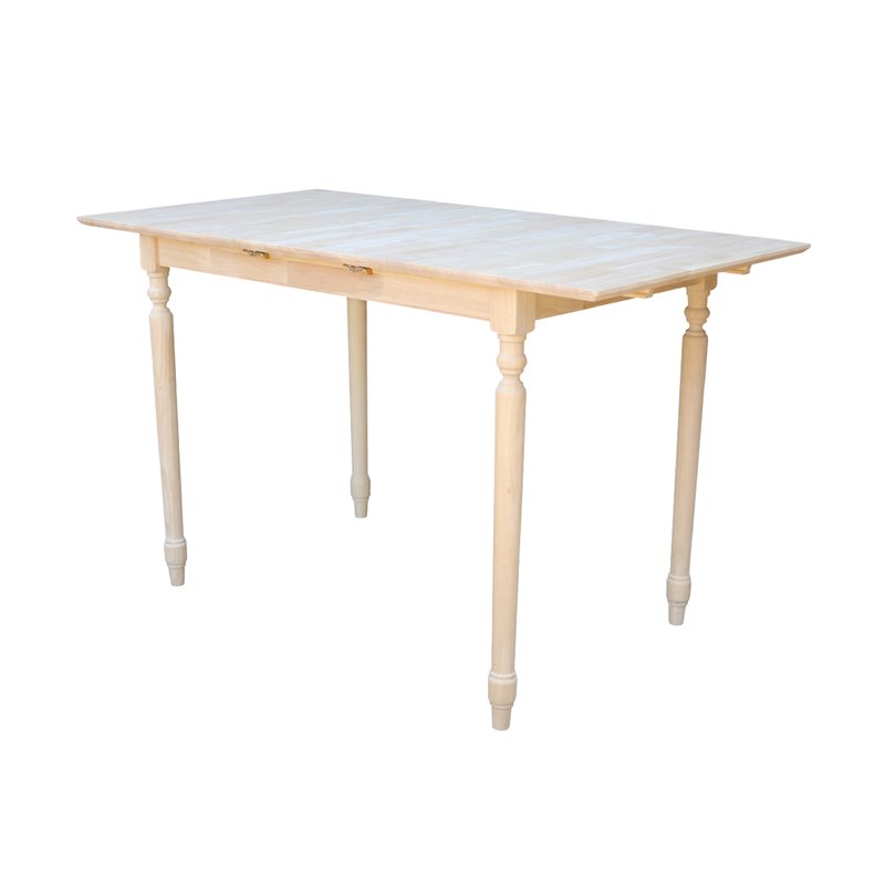 International Concepts Unfinished Turned Leg Counter Height Dining Table