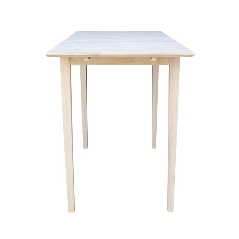 International Concepts Unfinished Rectangular Dining Table