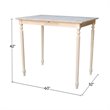International Concepts Unfinished Rectangular Dining Table