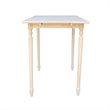 International Concepts Unfinished Rectangular Dining Table